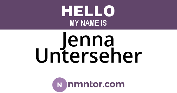 Jenna Unterseher