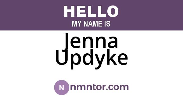 Jenna Updyke