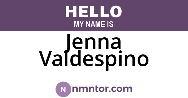 Jenna Valdespino