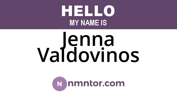 Jenna Valdovinos