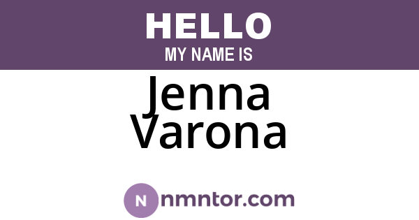 Jenna Varona
