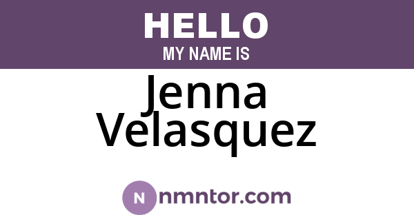 Jenna Velasquez