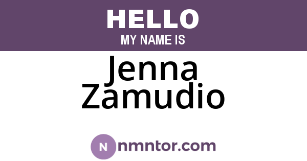 Jenna Zamudio