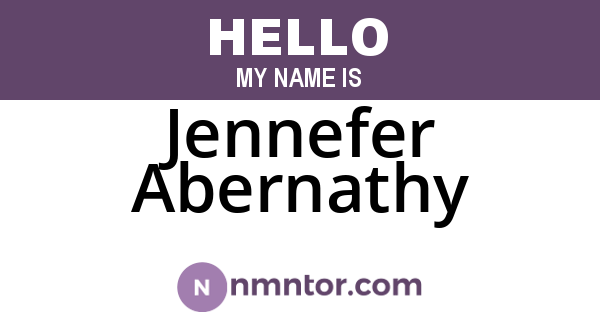 Jennefer Abernathy