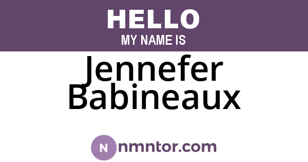 Jennefer Babineaux