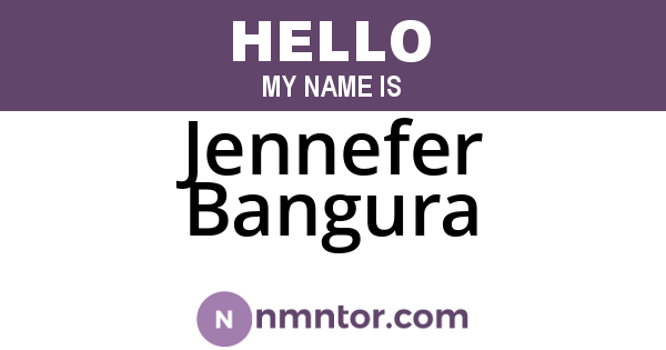 Jennefer Bangura