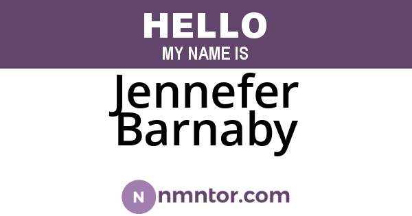 Jennefer Barnaby