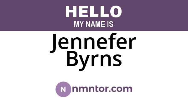 Jennefer Byrns