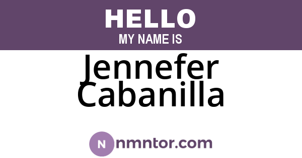 Jennefer Cabanilla
