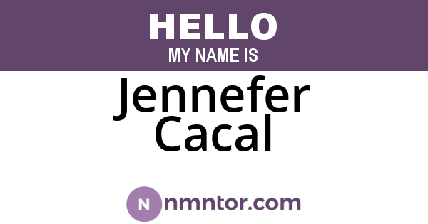Jennefer Cacal