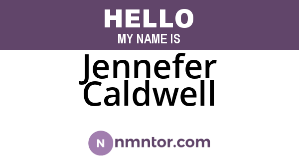 Jennefer Caldwell