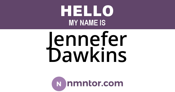 Jennefer Dawkins