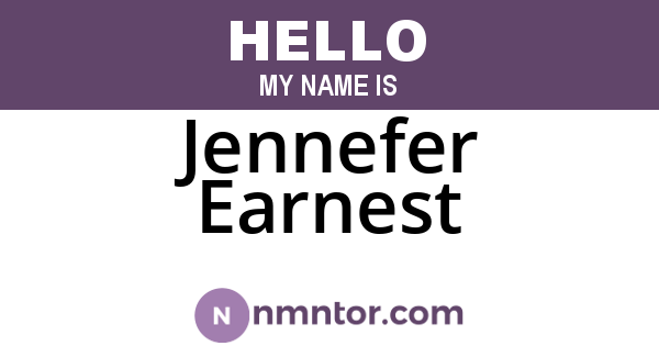 Jennefer Earnest