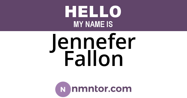Jennefer Fallon