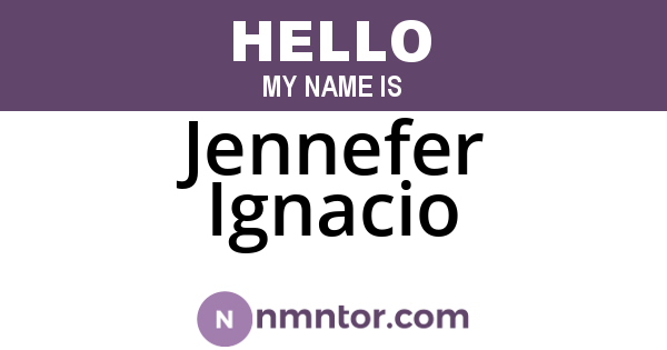 Jennefer Ignacio