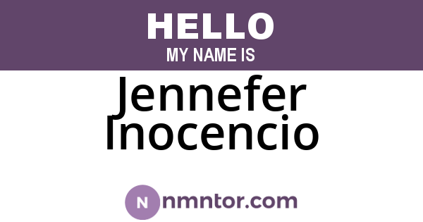 Jennefer Inocencio