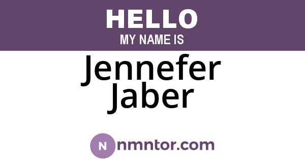 Jennefer Jaber