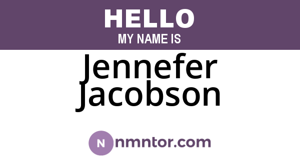 Jennefer Jacobson