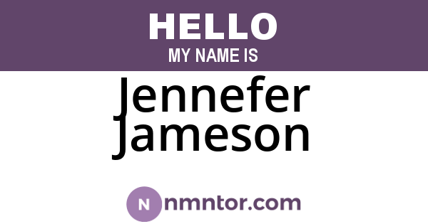 Jennefer Jameson