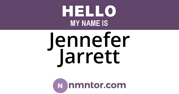 Jennefer Jarrett