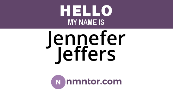 Jennefer Jeffers