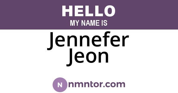 Jennefer Jeon