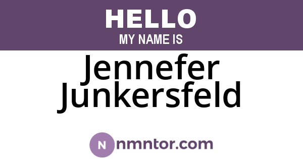 Jennefer Junkersfeld