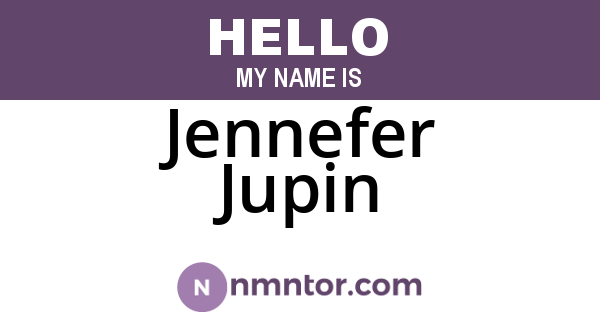 Jennefer Jupin