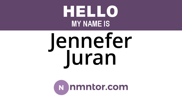 Jennefer Juran