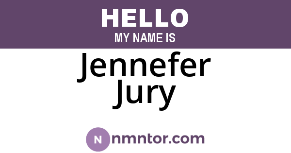 Jennefer Jury