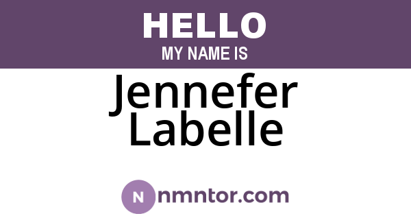 Jennefer Labelle
