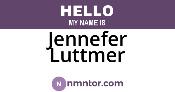 Jennefer Luttmer