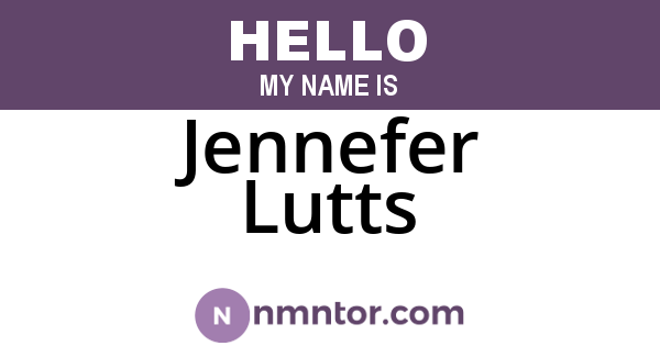 Jennefer Lutts