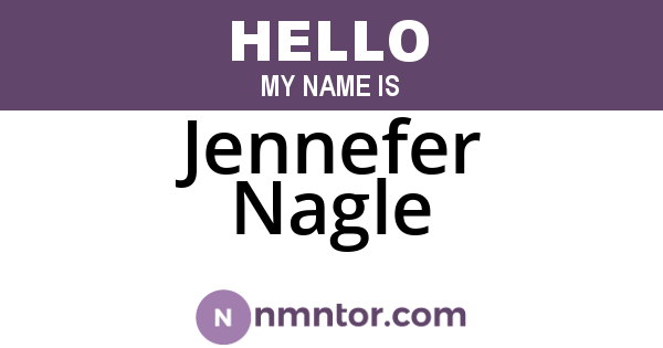 Jennefer Nagle