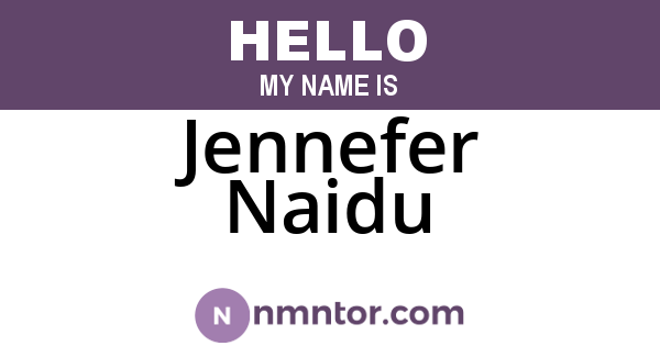 Jennefer Naidu