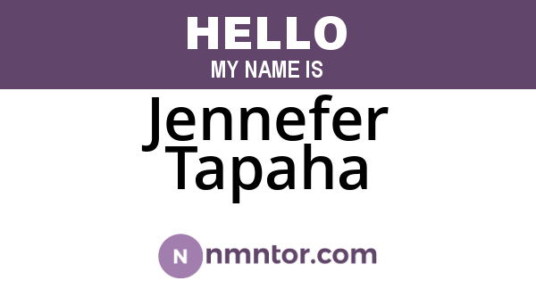 Jennefer Tapaha