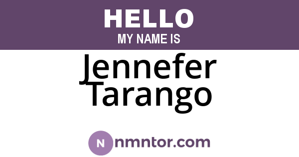 Jennefer Tarango