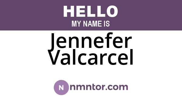 Jennefer Valcarcel
