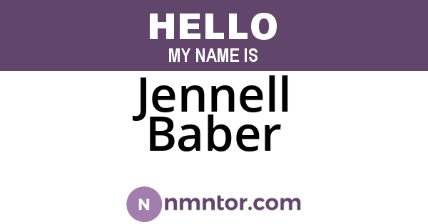 Jennell Baber