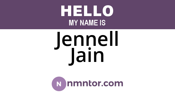 Jennell Jain