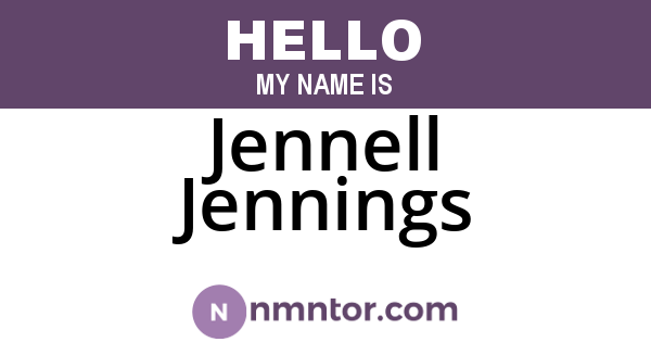 Jennell Jennings