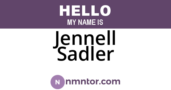 Jennell Sadler