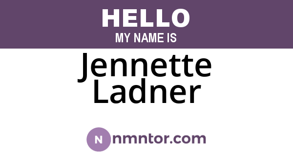 Jennette Ladner