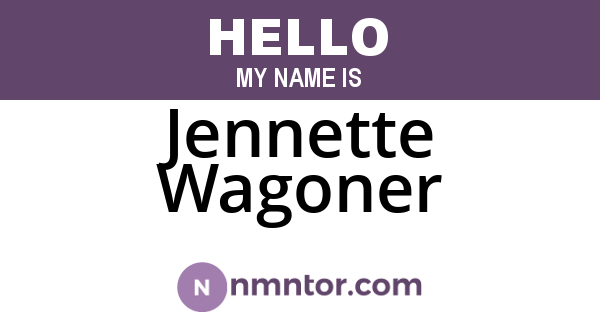 Jennette Wagoner