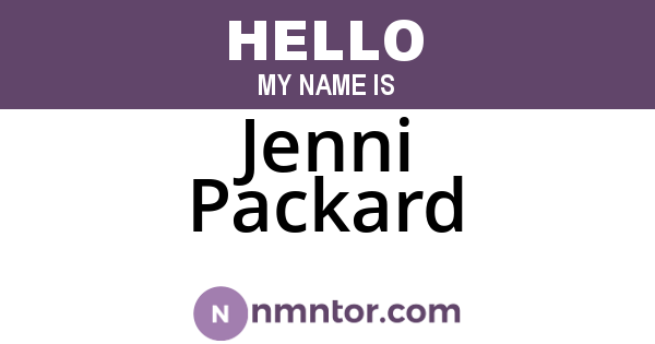 Jenni Packard