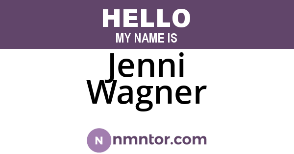 Jenni Wagner