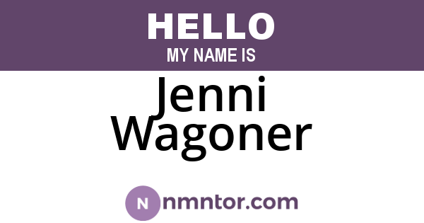Jenni Wagoner