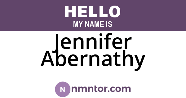 Jennifer Abernathy