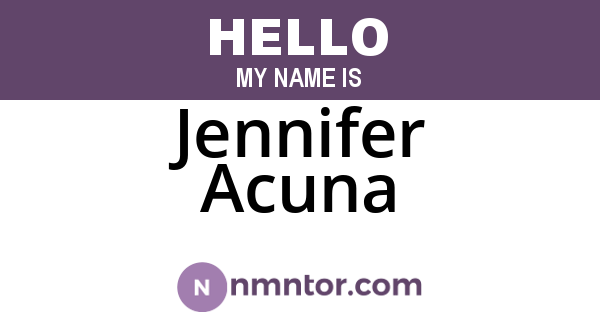 Jennifer Acuna