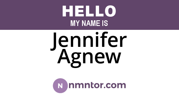 Jennifer Agnew